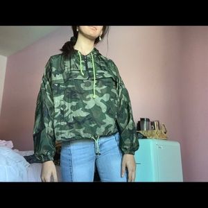 Camo Athletic Windbreaker